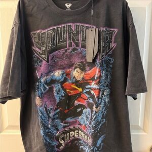 YoungLA Black Superman Graphic Tee